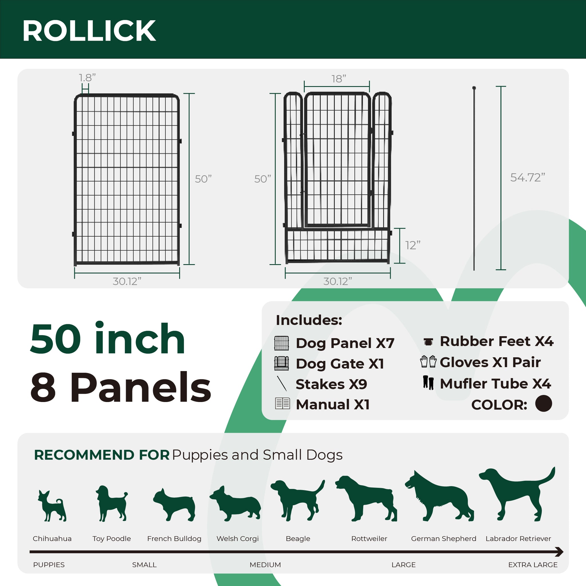 Rollick Dog Playpen for All-Terrain