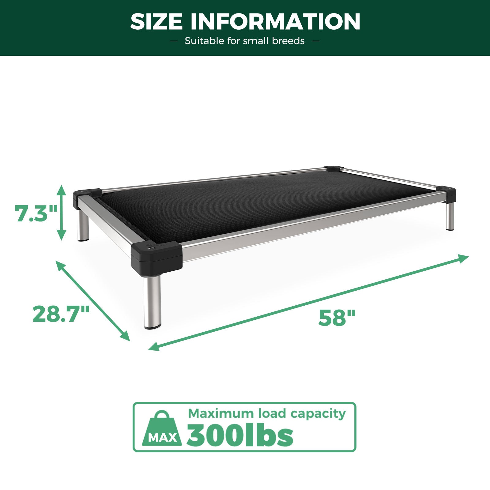 TitanNest Padded Chew-Proof Elevated Dog Bed for Your Chewer FXW