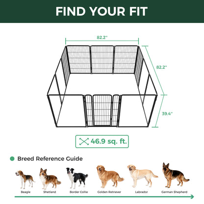 FXW Acrylic & Wire Mesh Indoor Dog Playpen