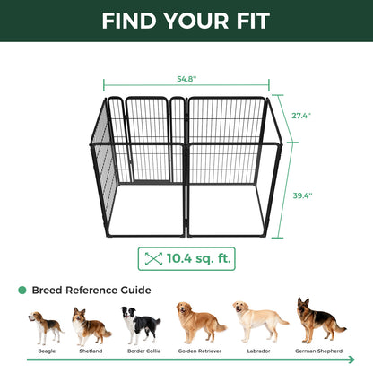 FXW Acrylic & Wire Mesh Indoor Dog Playpen