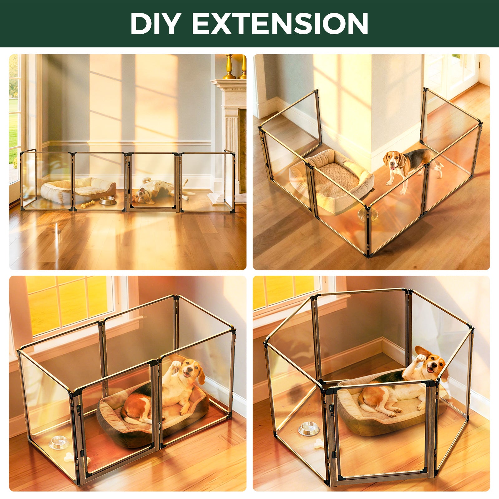 FXW AuraSpace Pro Acrylic Indoor Dog Playpen