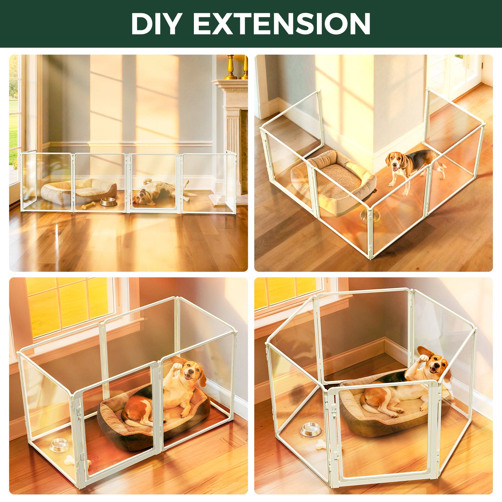 FXW AuraSpace Pro Acrylic Indoor Dog Playpen