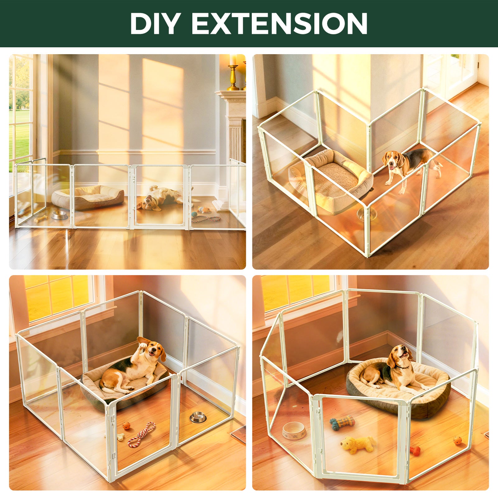 FXW AuraSpace Pro Acrylic Indoor Dog Playpen