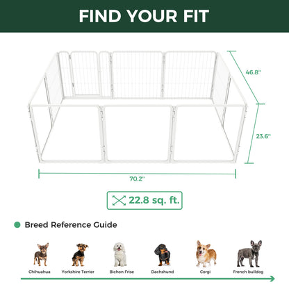 FXW Pawadise Acrylic & Wire Mesh Indoor Dog Playpen