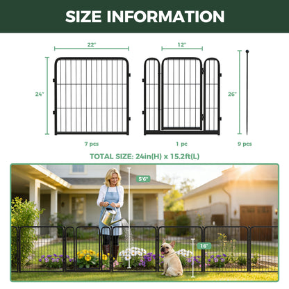 FXW Outdoor Dog & Garden Fence for Yard