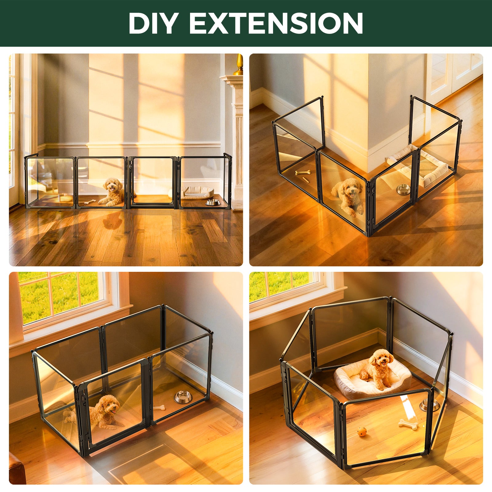 FXW AuraSpace Pro Acrylic Indoor Dog Playpen