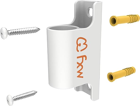 Fence-to-Wall Anchor for Connecting Your Dog Playpen to the Wall White FXW