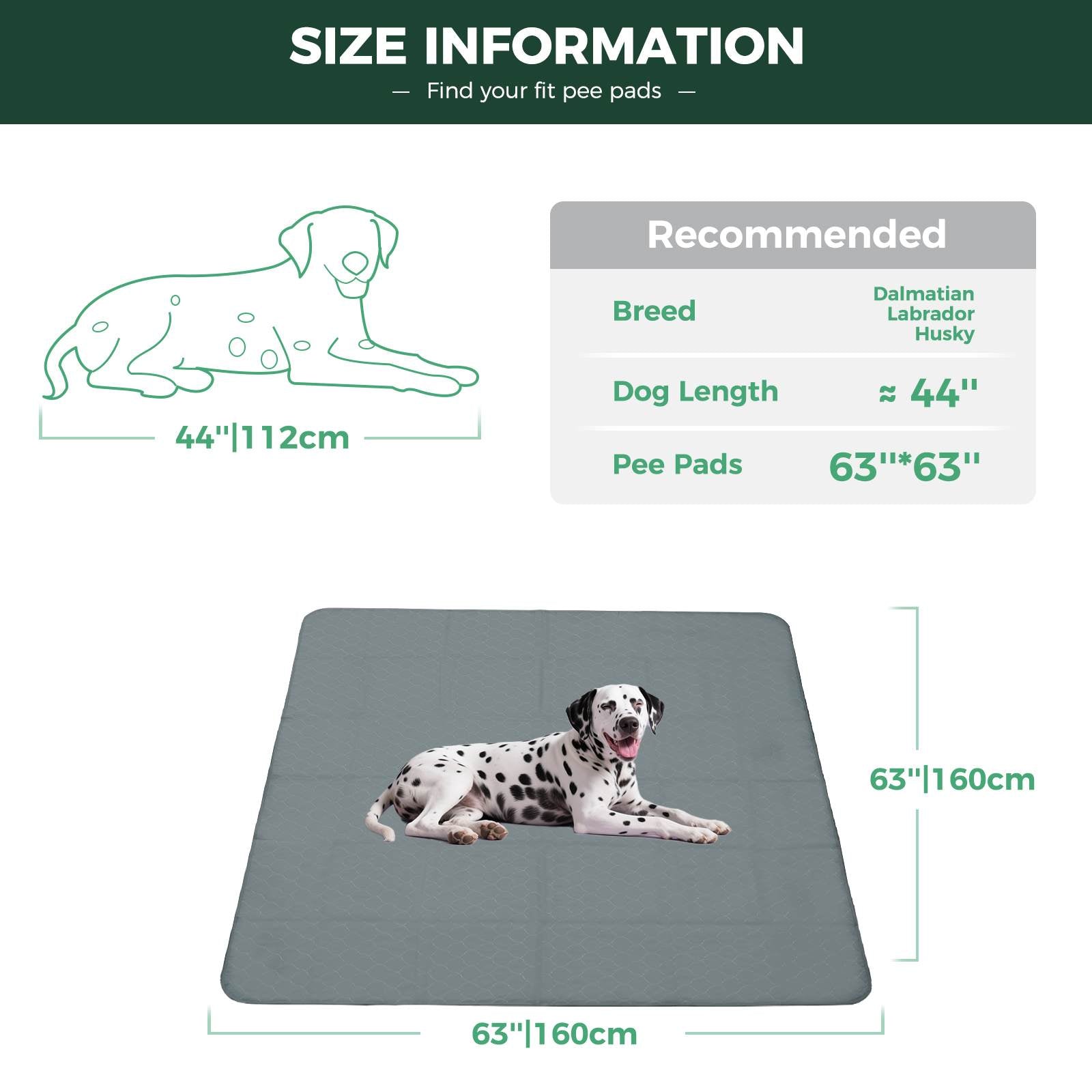 FXW Grey Washable Pee Pads