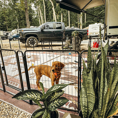 Instant Dog Playpen for RV Trips 32 inch 28 Panels & 4 Gates FXW