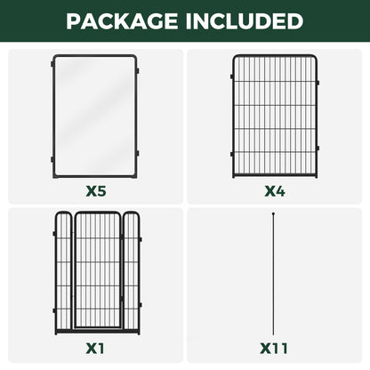 FXW Acrylic & Wire Mesh Indoor Dog Playpen