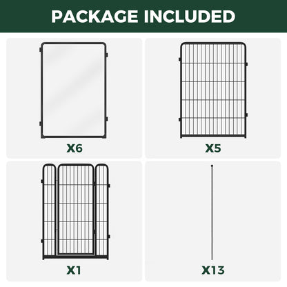 FXW Acrylic & Wire Mesh Indoor Dog Playpen