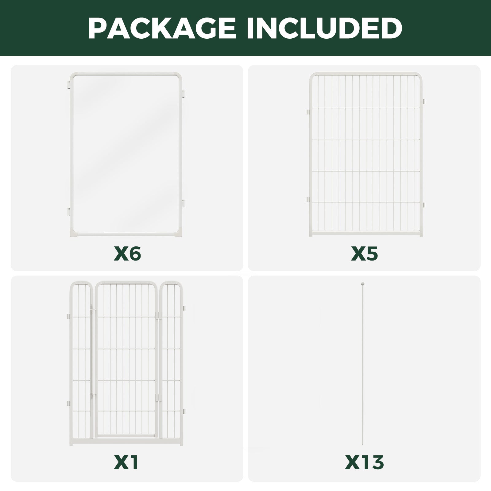 FXW Acrylic & Wire Mesh Indoor Dog Playpen