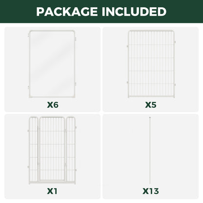 FXW Acrylic & Wire Mesh Indoor Dog Playpen