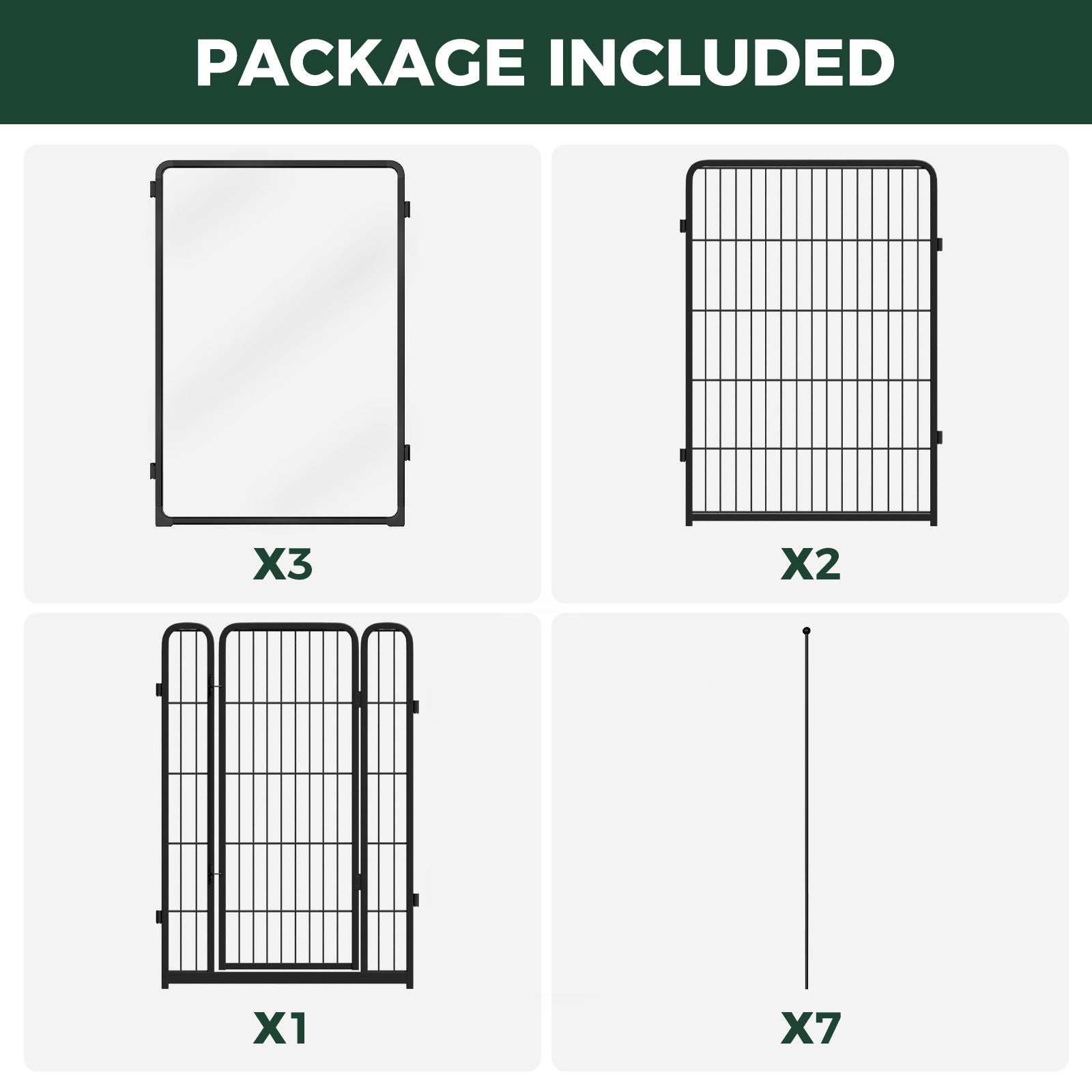 FXW Acrylic & Wire Mesh Indoor Dog Playpen