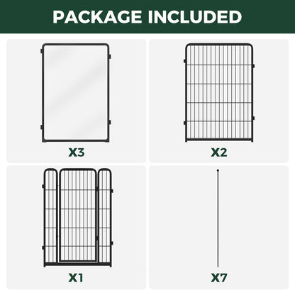 FXW Acrylic & Wire Mesh Indoor Dog Playpen