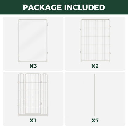 FXW Acrylic & Wire Mesh Indoor Dog Playpen