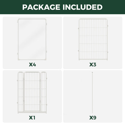 FXW Acrylic & Wire Mesh Indoor Dog Playpen