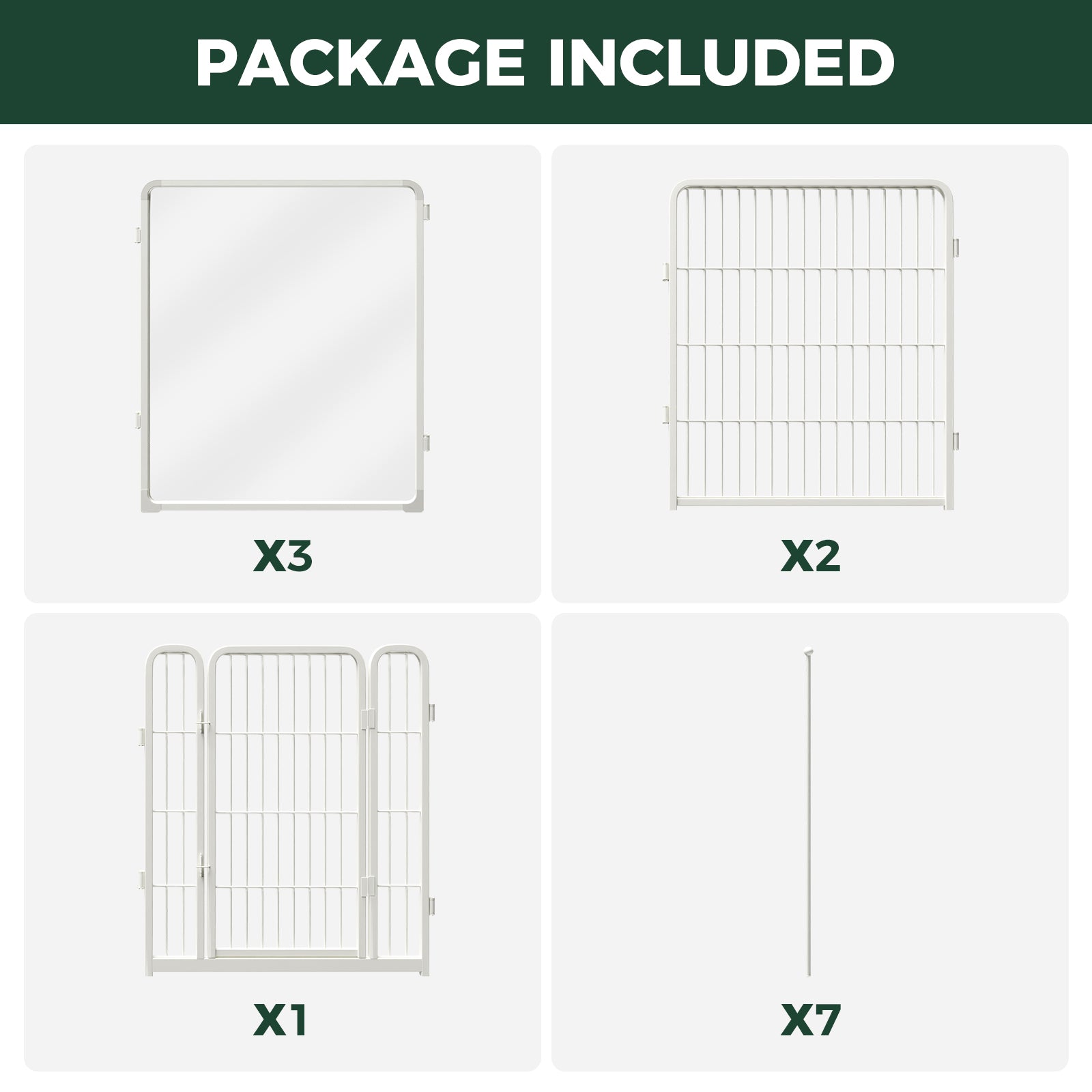 FXW Acrylic & Wire Mesh Indoor Dog Playpen