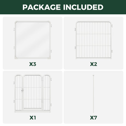 FXW Acrylic & Wire Mesh Indoor Dog Playpen