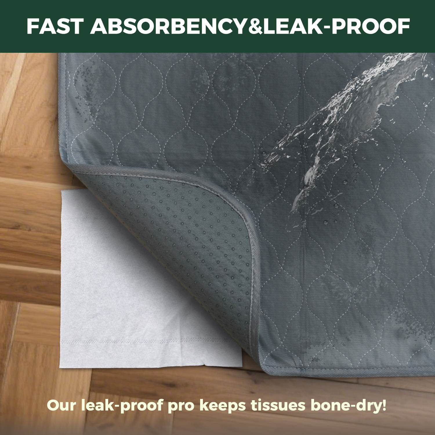 FXW Grey Washable Pee Pads