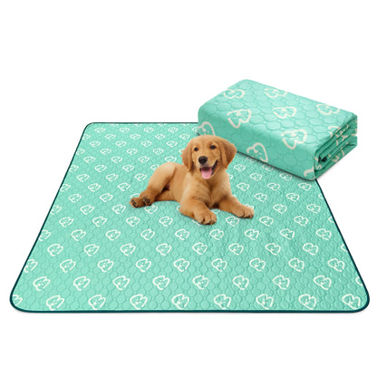 Washable Pee Pads for Housebreaking Your Dog 63" x 63" Square Green FXW