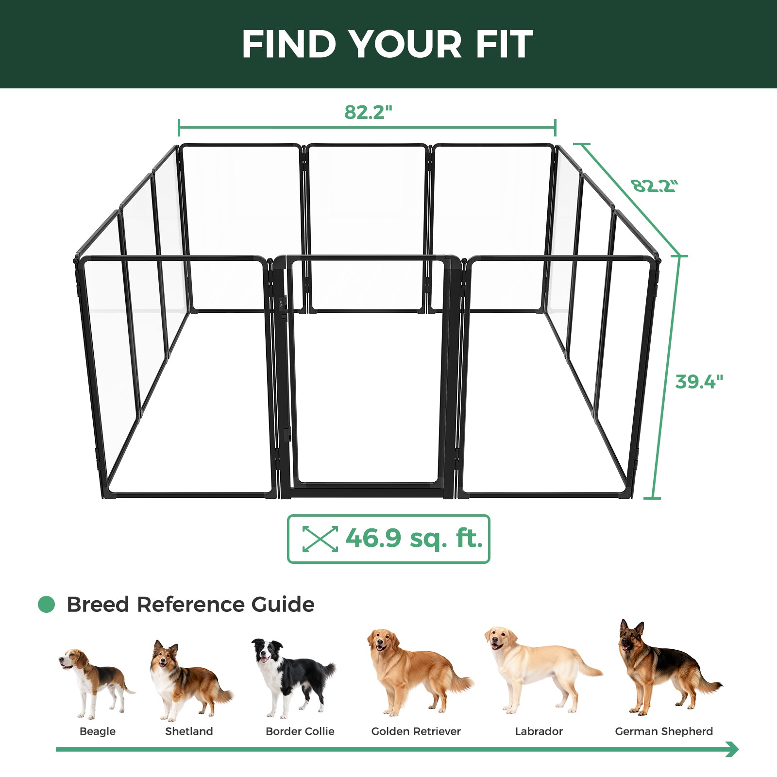 FXW AuraSpace Pro Acrylic Indoor Dog Playpen