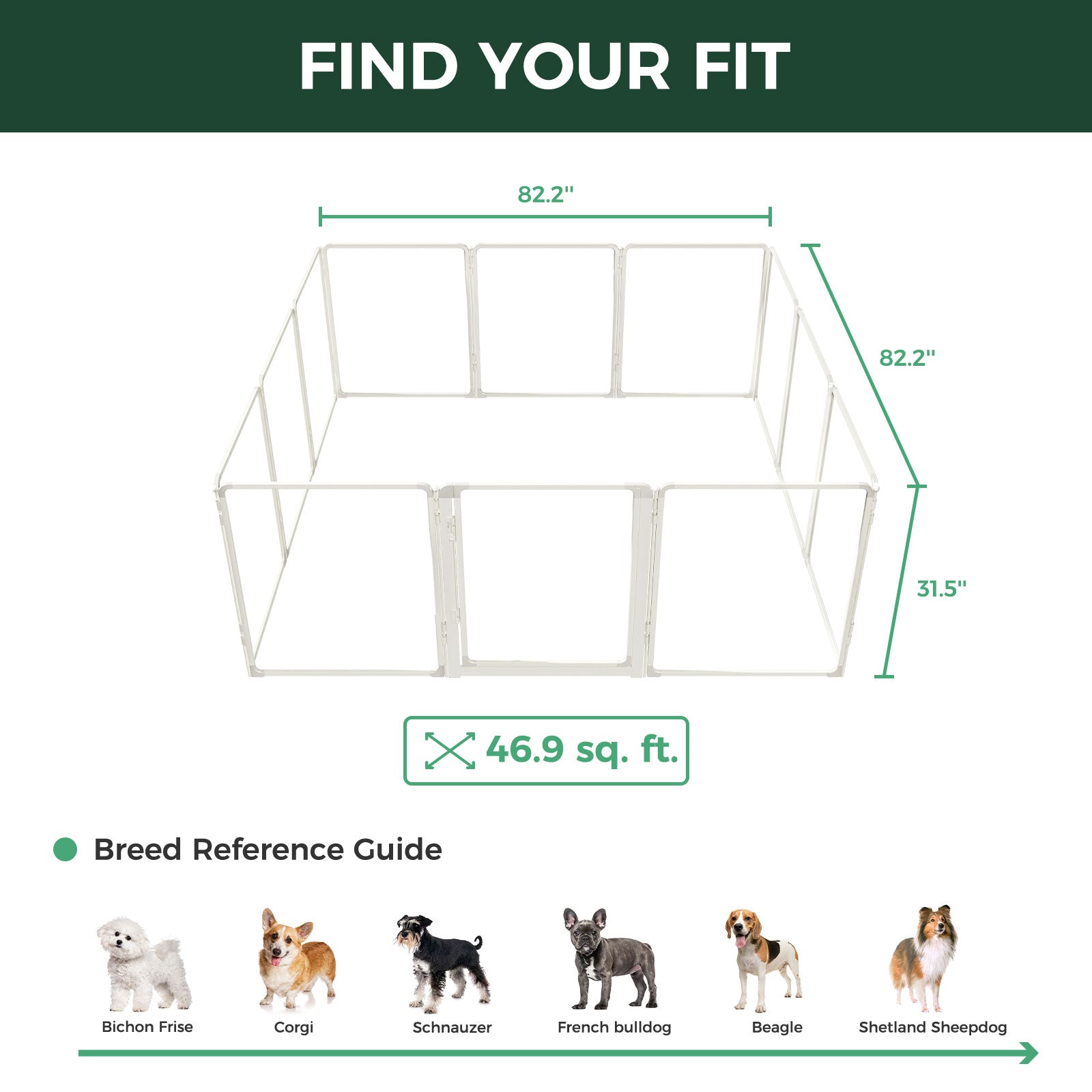 FXW AuraSpace Pro Acrylic Indoor Dog Playpen