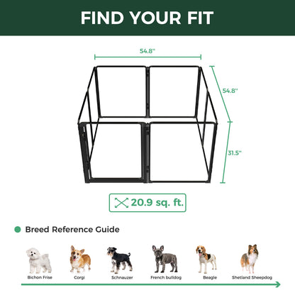 FXW AuraSpace Pro Acrylic Indoor Dog Playpen