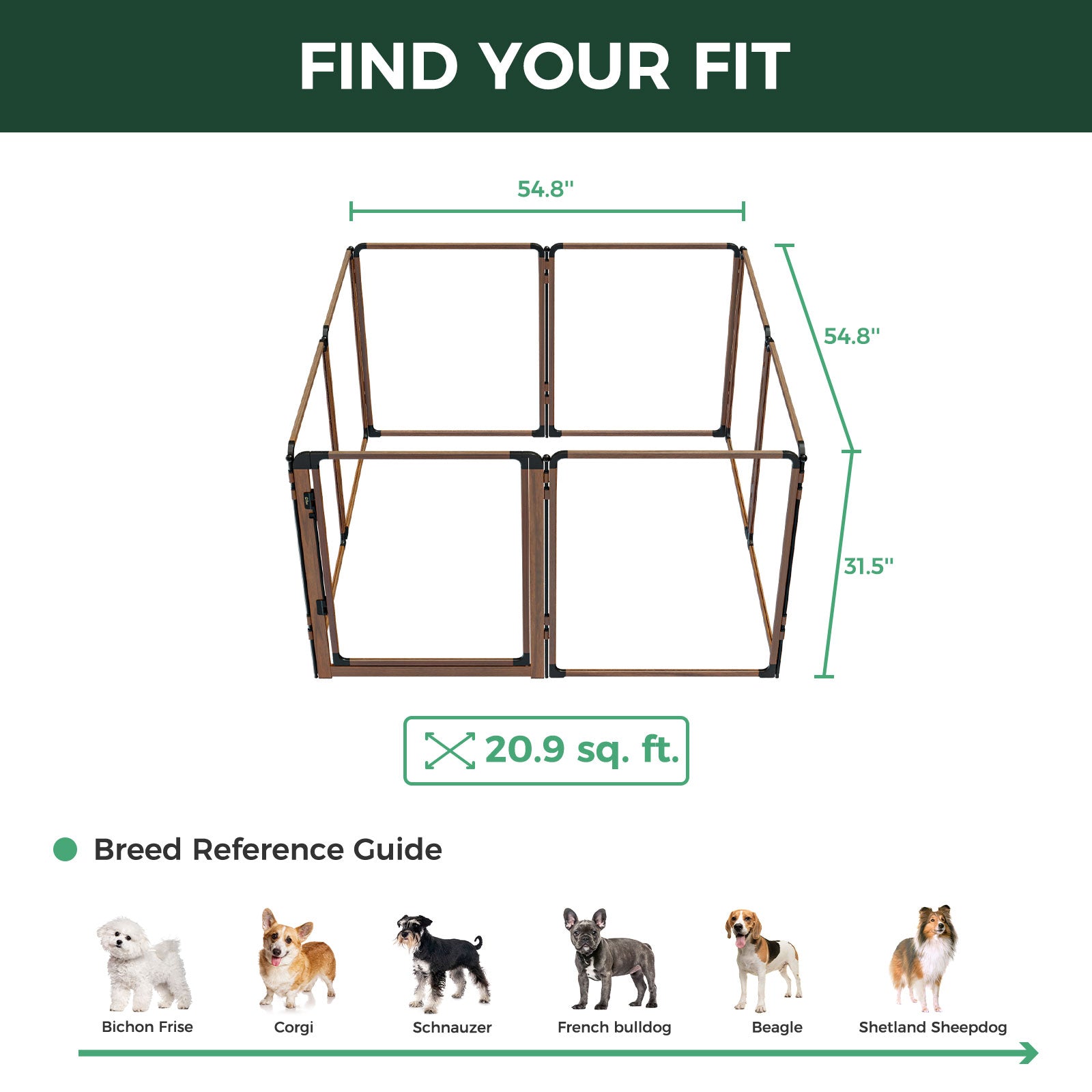 FXW AuraSpace Pro Acrylic Indoor Dog Playpen