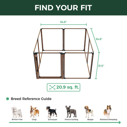 FXW AuraSpace Pro Acrylic Indoor Dog Playpen
