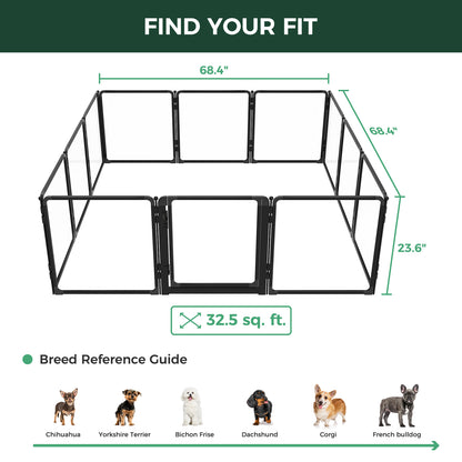 FXW AuraSpace Pro Acrylic Indoor Dog Playpen