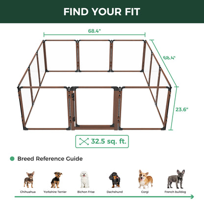 FXW AuraSpace Pro Acrylic Indoor Dog Playpen