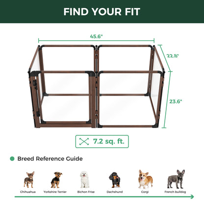 FXW AuraSpace Pro Acrylic Indoor Dog Playpen