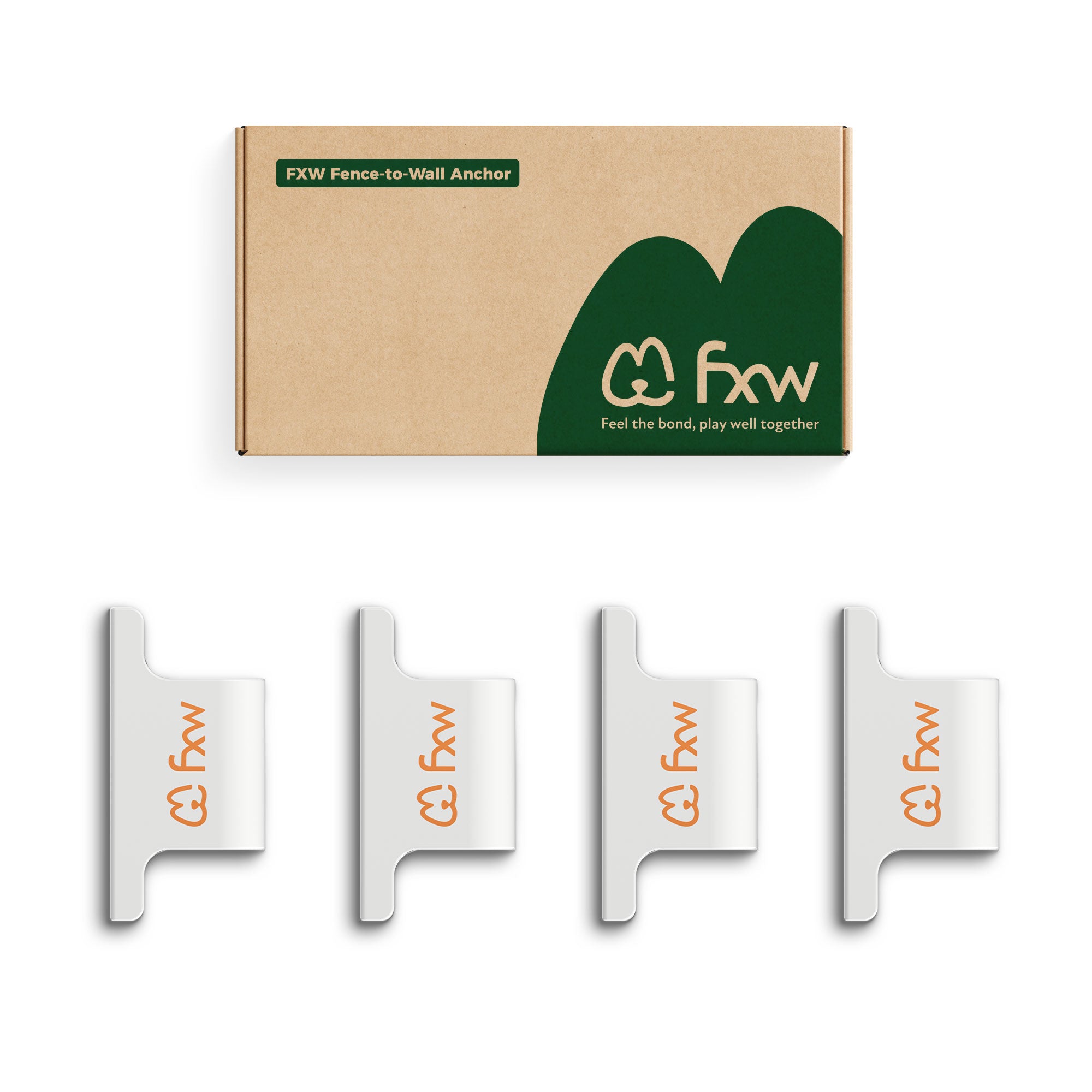 Fence-to-Wall Anchor for Connecting Your Dog Playpen to the Wall FXW