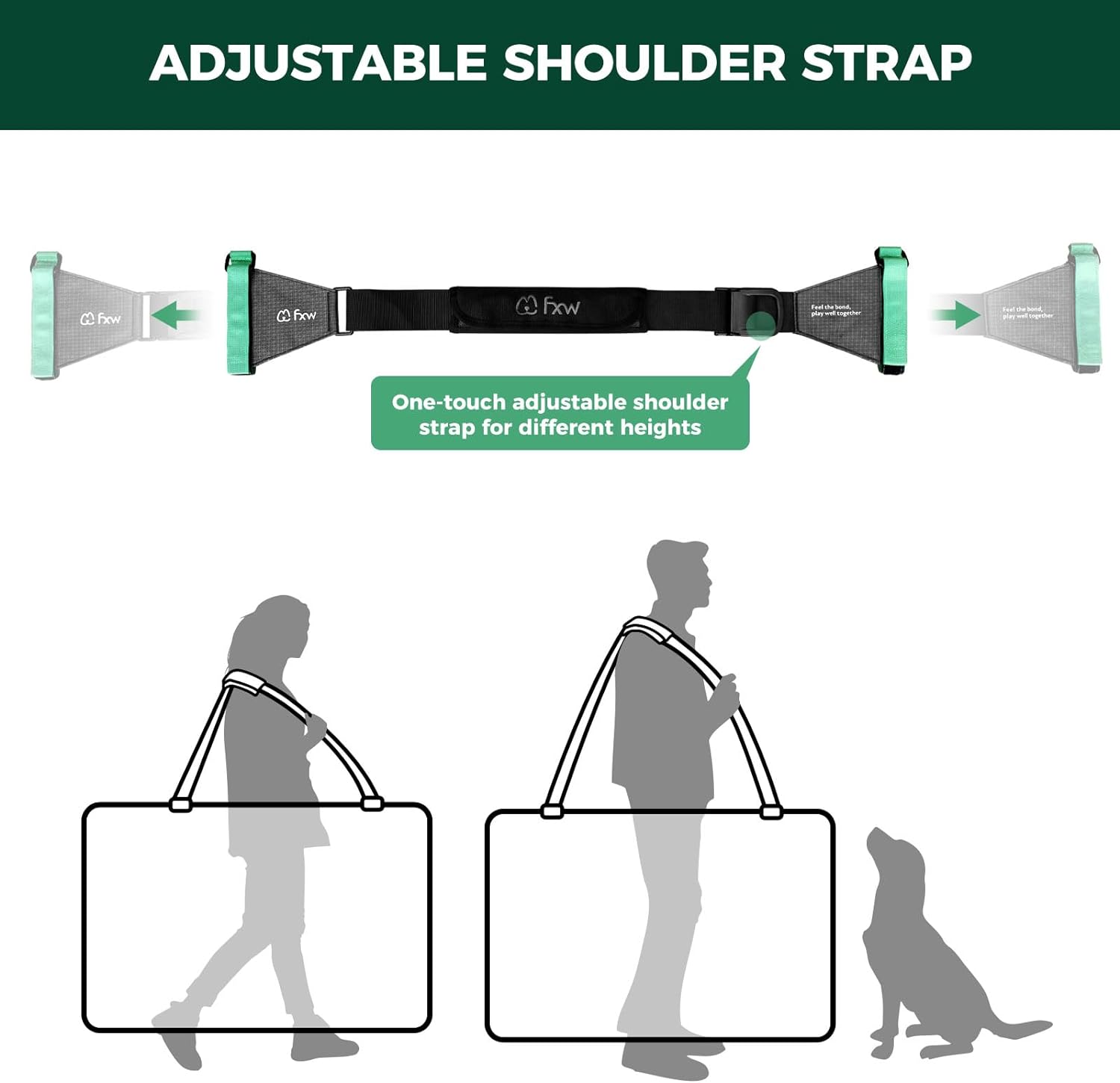 Easy-Carry Straps for Carrying Your Dog Playpen FXW
