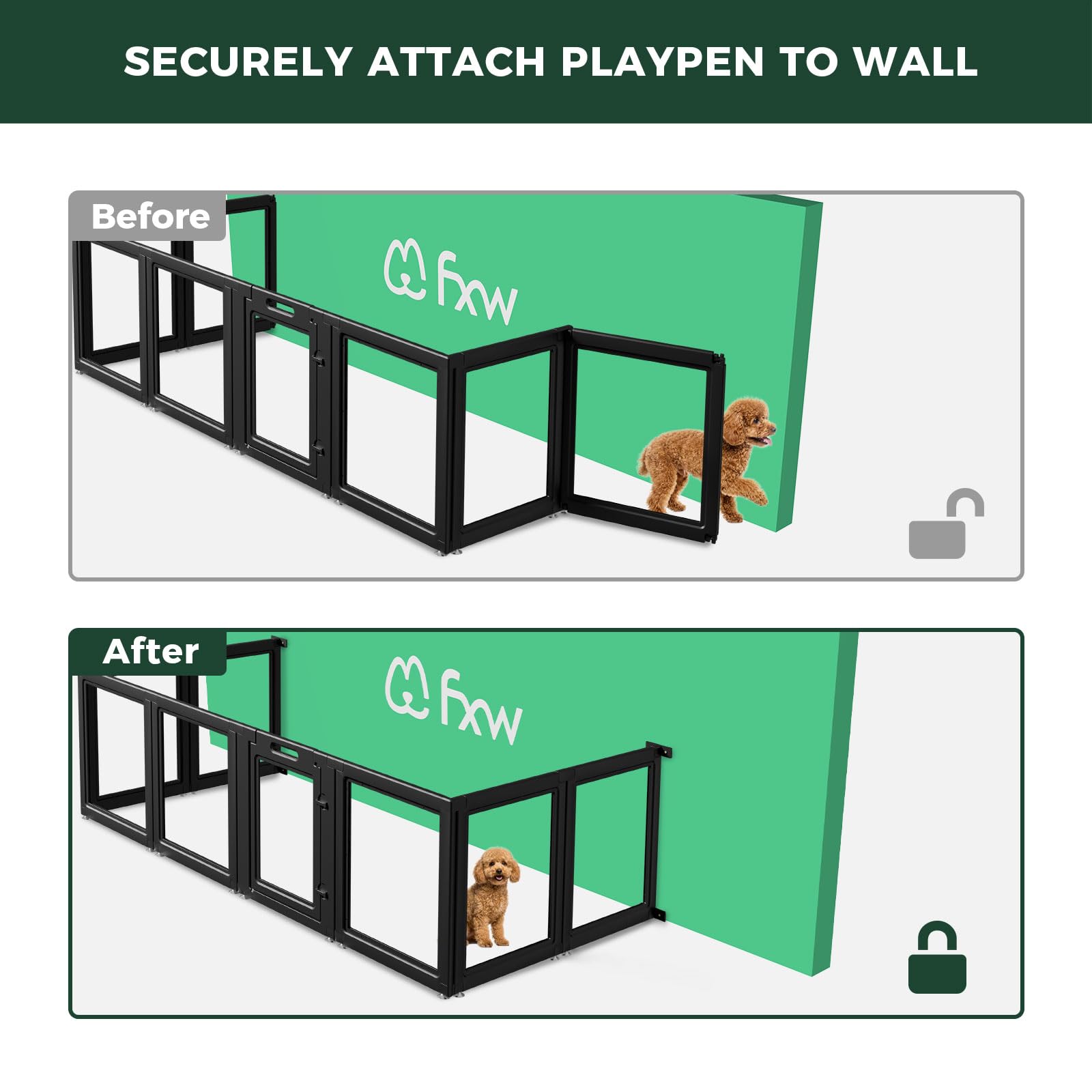 AuraSpace Fence-to-Wall Anchors