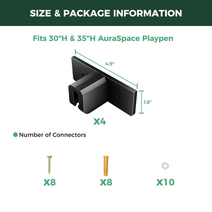 AuraSpace Fence-to-Wall Anchors