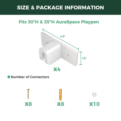 AuraSpace Fence-to-Wall Anchors