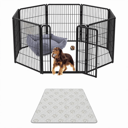 Bundle - Homeplus Dog Playpen & Washable Pee Pad (2 PCs)