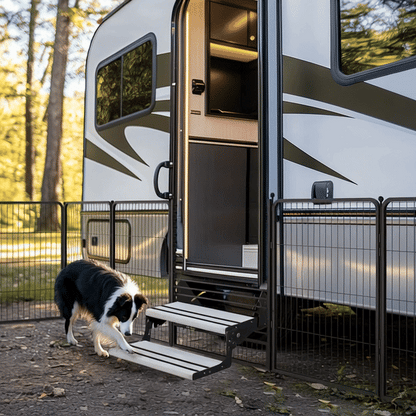 Bundle - Instant Dog Playpen & RV Step Grid (2 PCs)