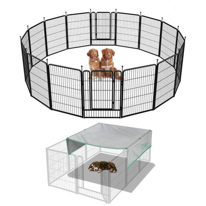 Bundle - Rollick Dog Playpen & Sun Shade