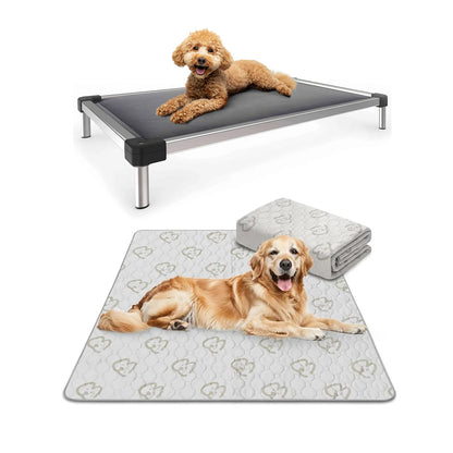 Bundle - Washable Pee Pads & TitanNest Padded Dog Bed
