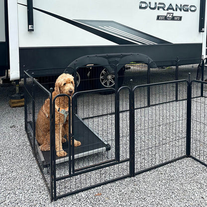 Bundle - Rollick Dog Playpen & TitanNest Cooling Dog Bed