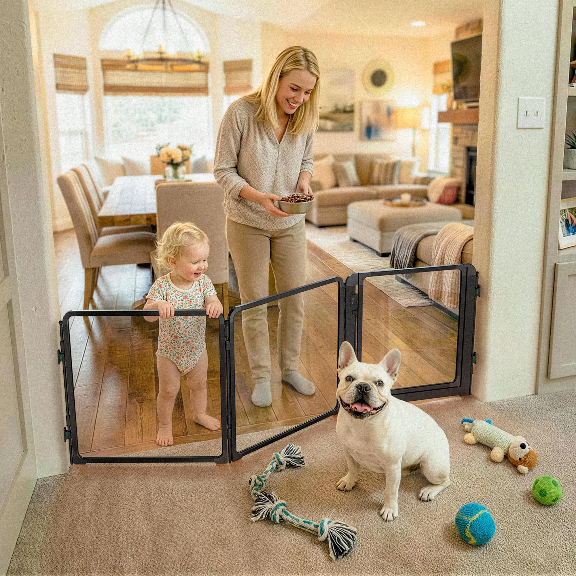 FXW ClariWall Metal & Acrylic Dog Gate