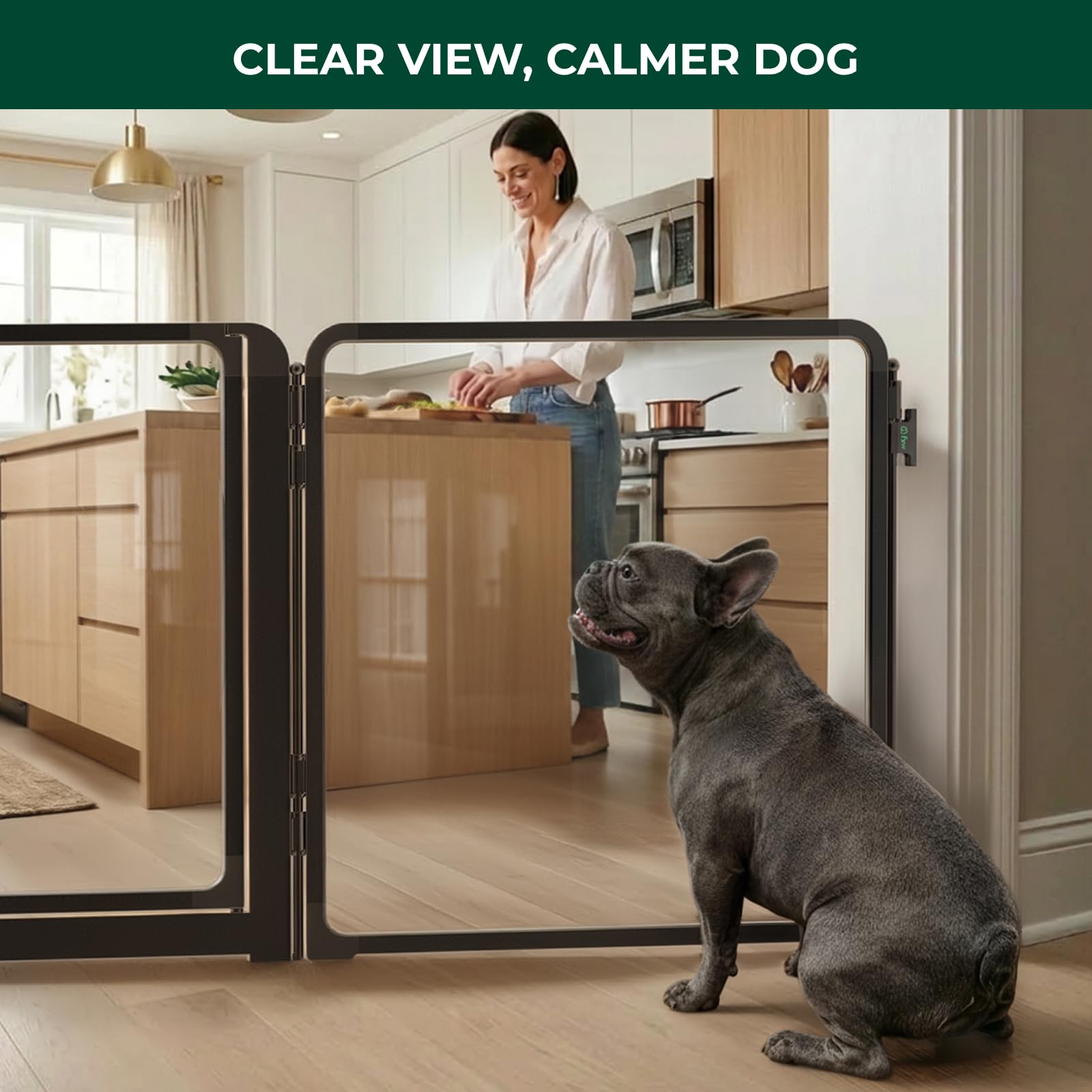 FXW ClariWall Metal & Acrylic Dog Gate