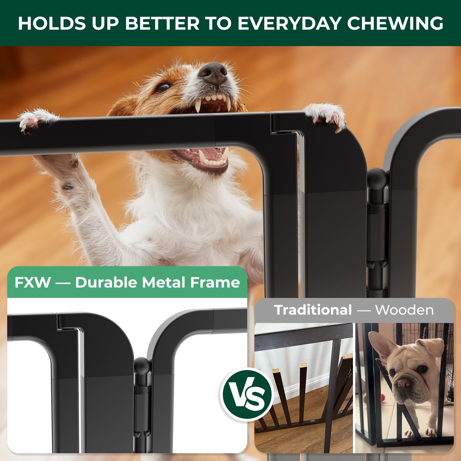 FXW ClariWall Metal & Acrylic Dog Gate