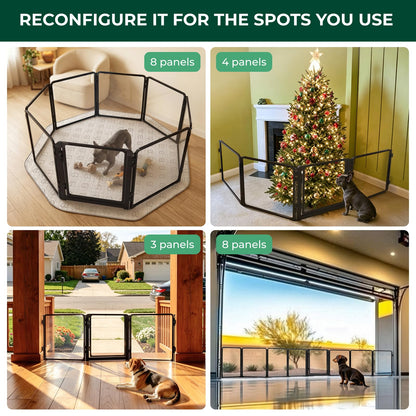 FXW ClariWall Metal & Acrylic Dog Gate