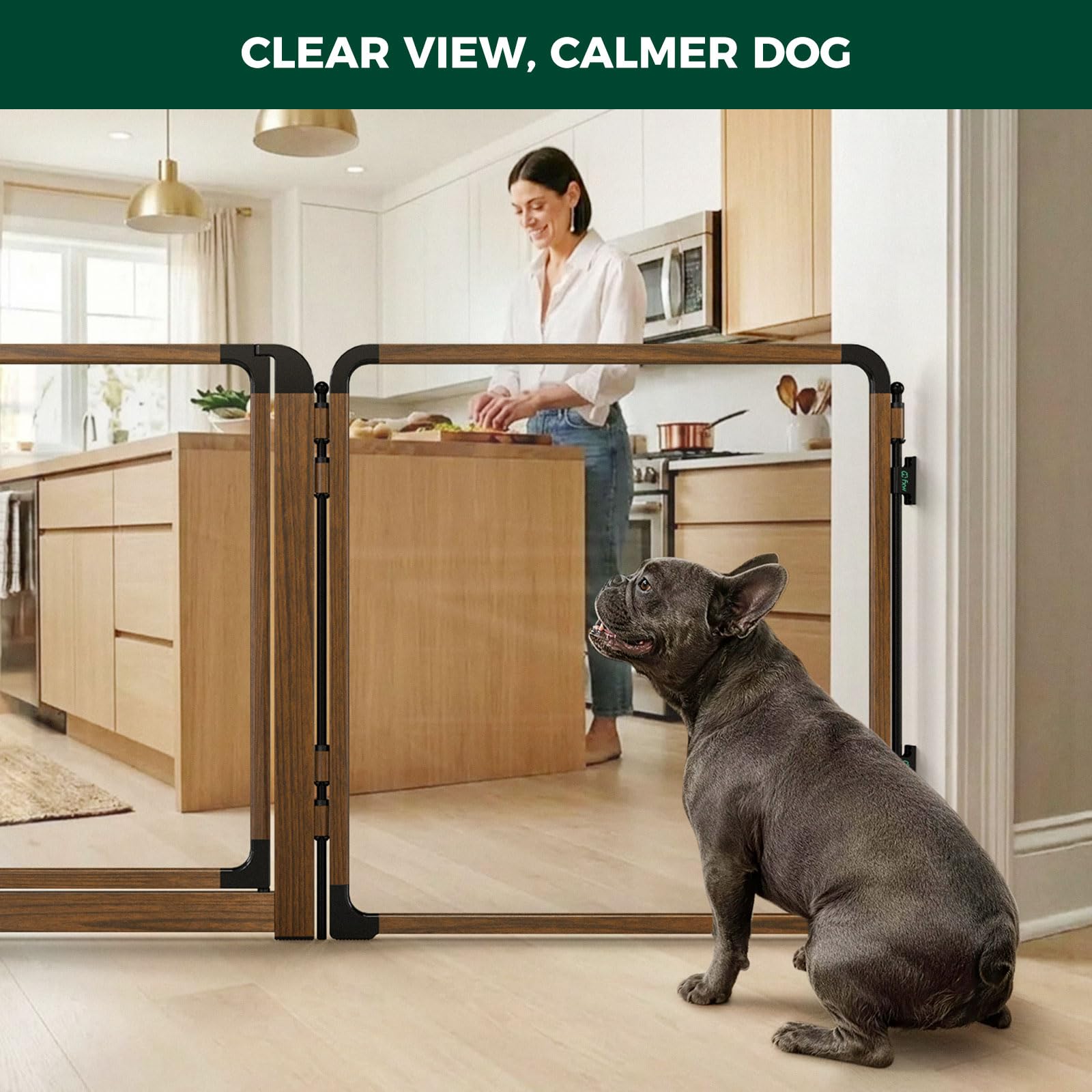 FXW ClariWall Metal & Acrylic Dog Gate