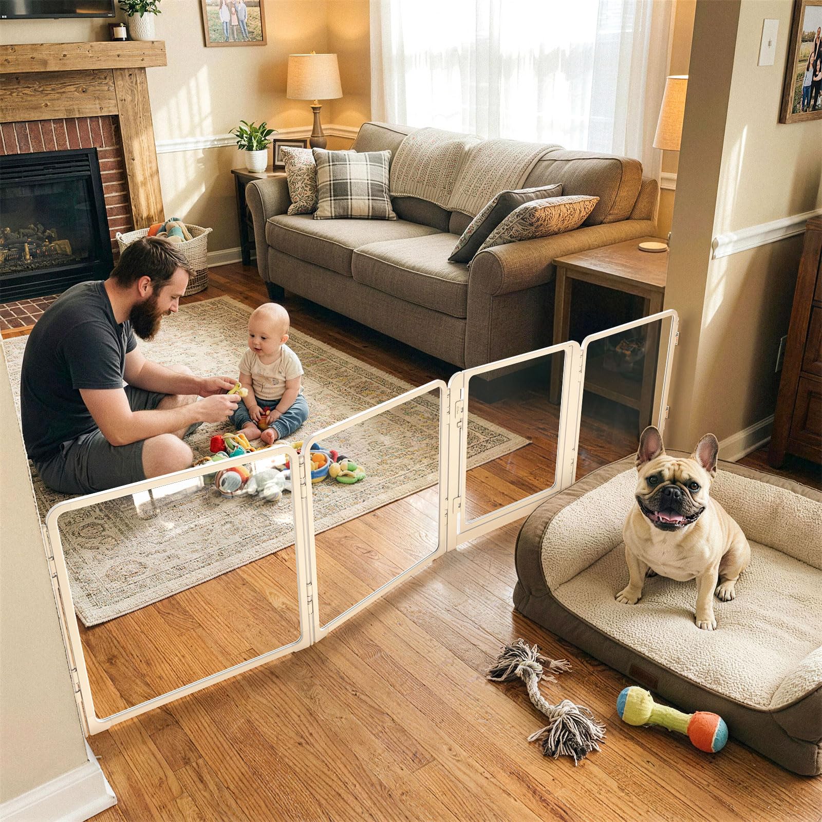 FXW ClariWall Metal & Acrylic Dog Gate
