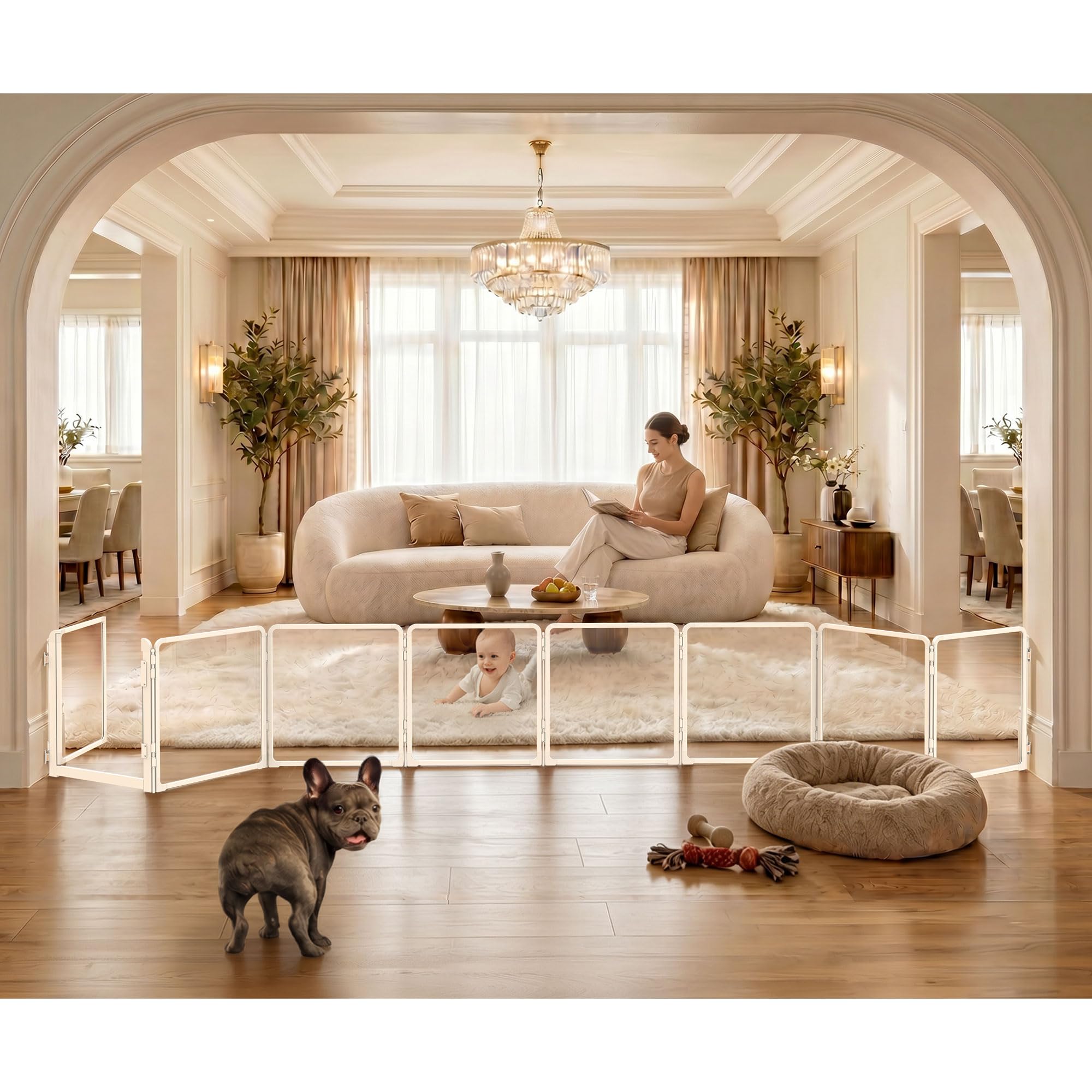 FXW ClariWall Metal & Acrylic Dog Gate